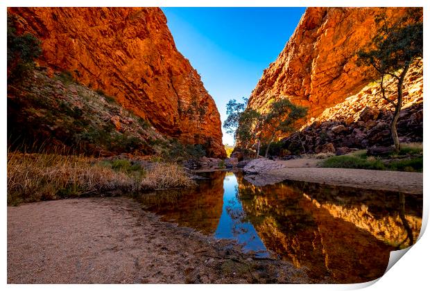 Simpsons Gap Alice Springs Print by peter tachauer