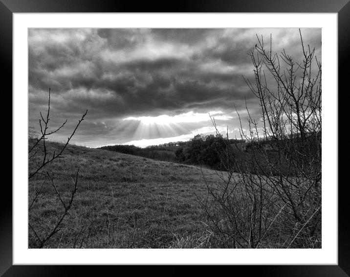        A break in the clouds    Framed Mounted Print by Peter Balfour