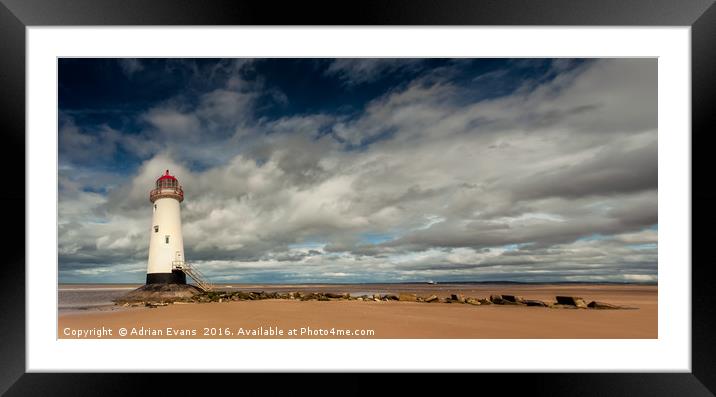 The Abandoned Talacre Lighthouse  Framed Mounted Print by Adrian Evans