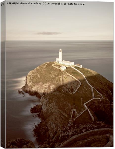 South Stack Lighthouse Canvas Print by rawshutterbug 