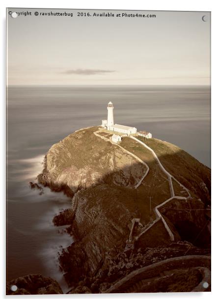 South Stack Lighthouse Acrylic by rawshutterbug 