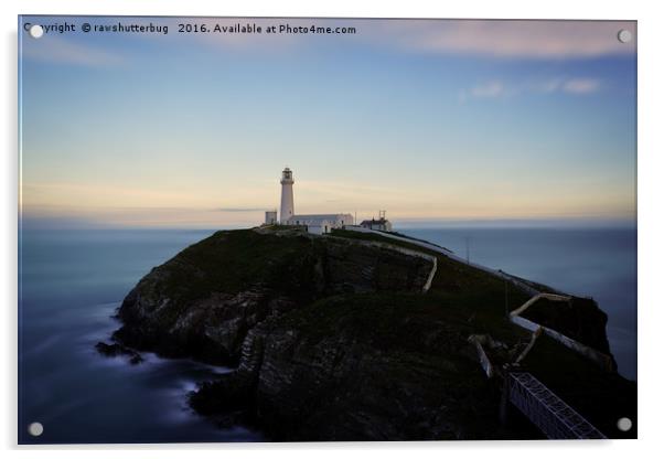 South Stack Lighthouse Acrylic by rawshutterbug 