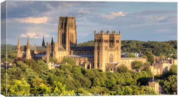 Durham Cathedral Canvas Print by Alan Crawford