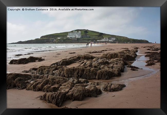 Burgh Island Framed Print by Graham Custance