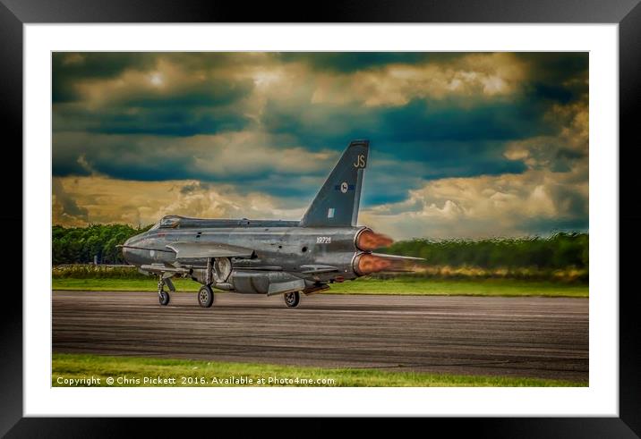 English Electric Lightening F6  Framed Mounted Print by Chris Pickett