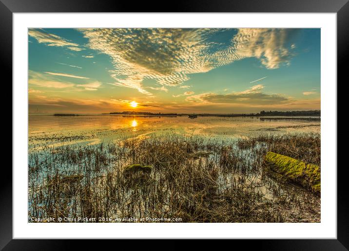 Early Summer Sunrise on the River Medway Framed Mounted Print by Chris Pickett