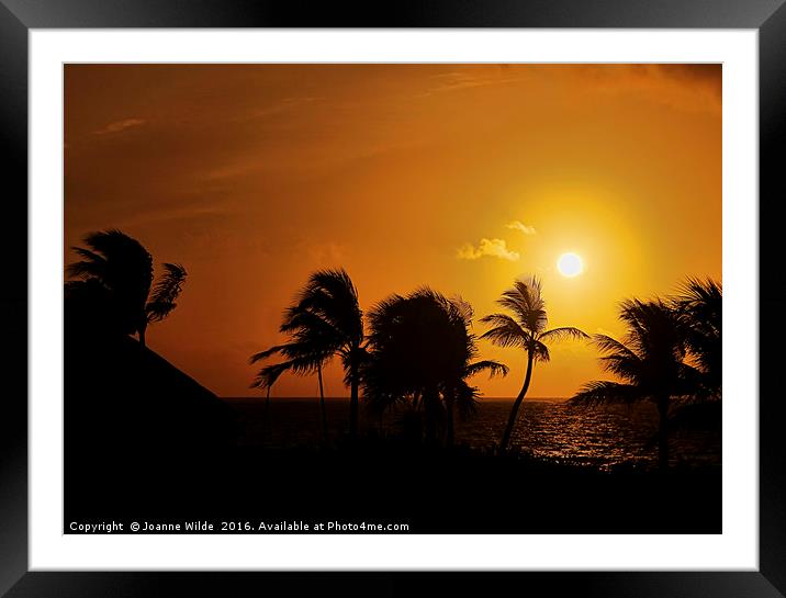 Mexico Sunrise Framed Mounted Print by Joanne Wilde