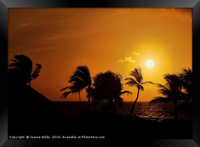 Mexico Sunrise Framed Print by Joanne Wilde
