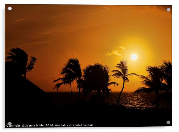 Mexico Sunrise Acrylic by Joanne Wilde