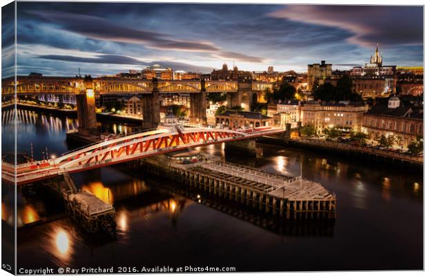 View from the Tyne Bridge Canvas Print by Ray Pritchard