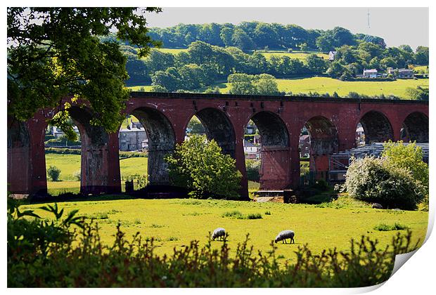 Whalley Viaduct Print by Peter Elliott 