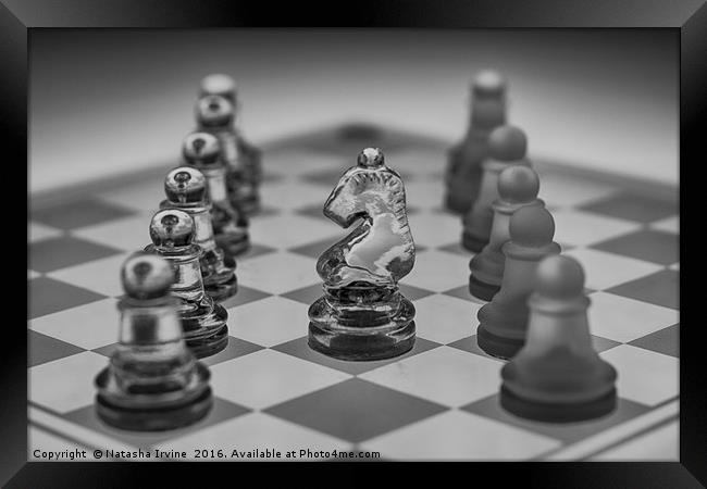 Chess Pieces Framed Print by Natasha Irvine