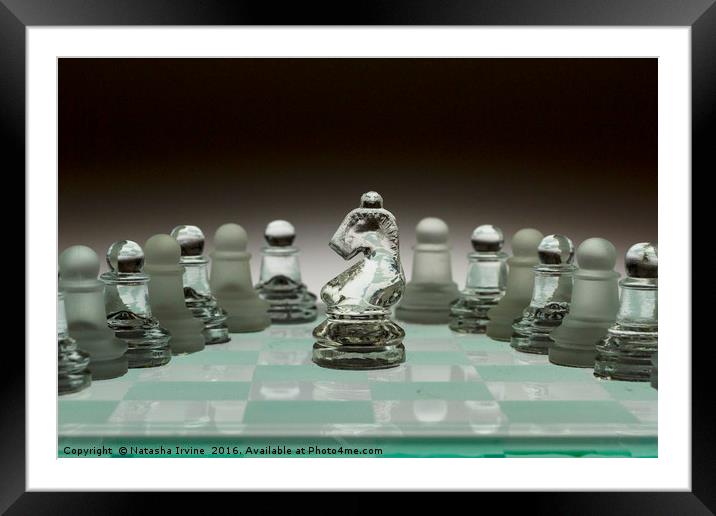 Chess Pieces Framed Mounted Print by Natasha Irvine