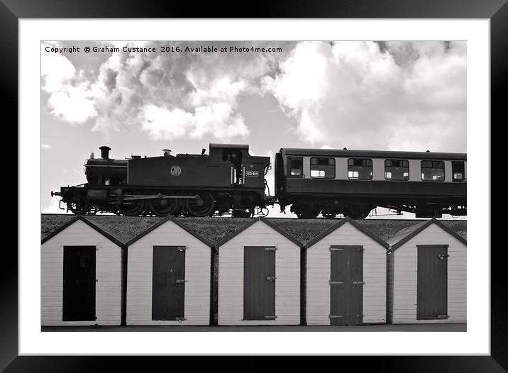 Goodrington Steam Train Framed Mounted Print by Graham Custance