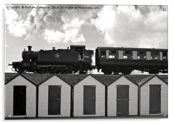 Goodrington Steam Train Acrylic by Graham Custance