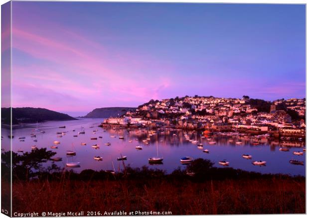 Salcombe Sunrise Canvas Print by Maggie McCall