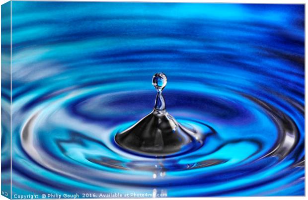 Water Droplet Canvas Print by Philip Gough