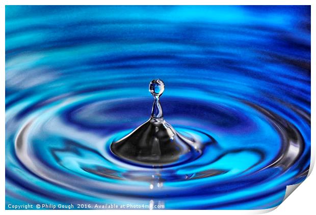 Water Droplet Print by Philip Gough