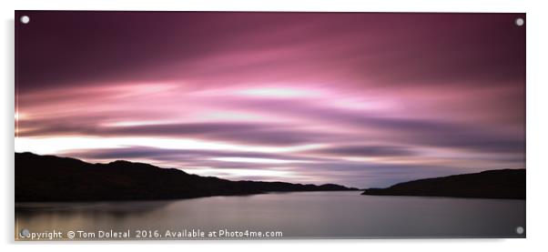 Loch Cairnbawn scene Acrylic by Tom Dolezal