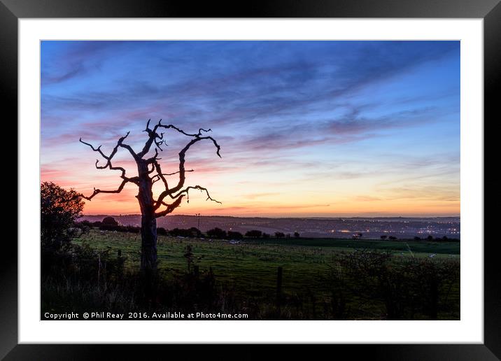 Dawn breaks Framed Mounted Print by Phil Reay