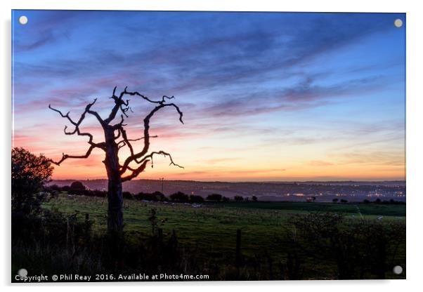 Dawn breaks Acrylic by Phil Reay
