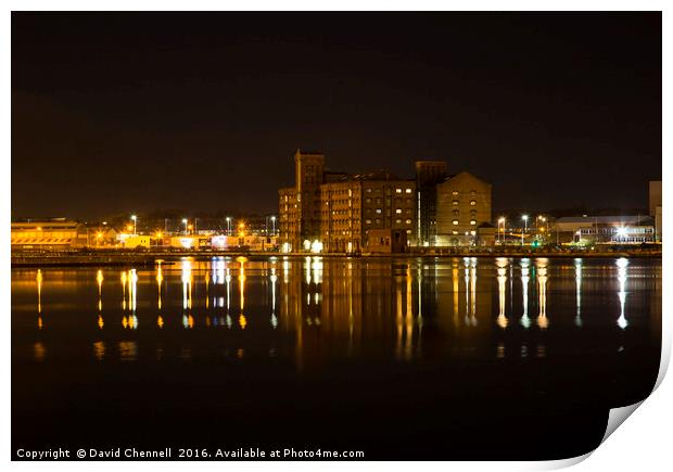 East Float Apartments At Wirral Waters  Print by David Chennell