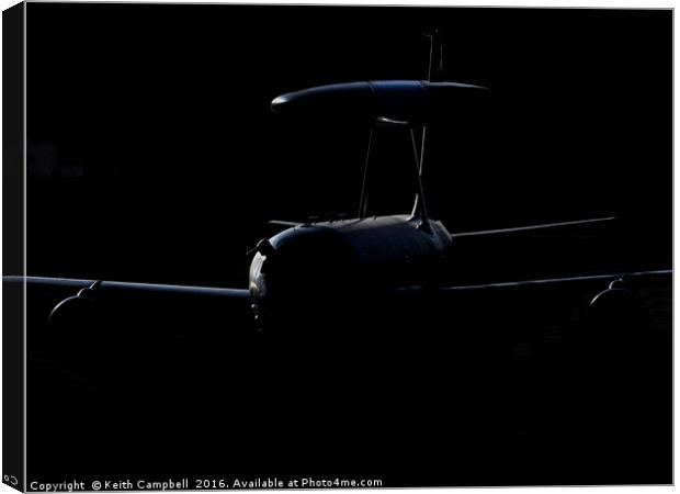 RAF E-3D Sentry Canvas Print by Keith Campbell
