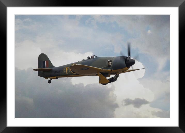 Hawker Fury Framed Mounted Print by J Biggadike