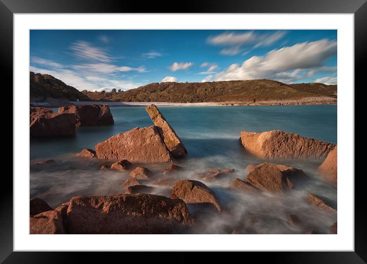 Pwll Du Bay Gower Framed Mounted Print by Leighton Collins