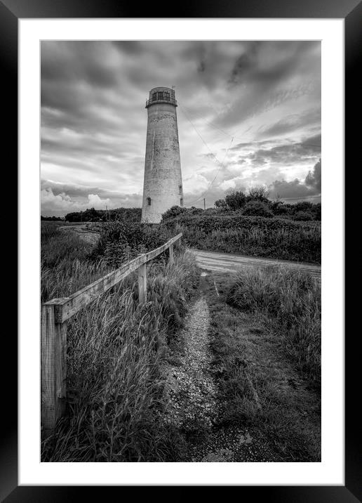 Leasowe Lighthouse Framed Mounted Print by raymond mcbride