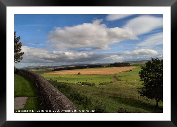 View from Pettinain Church Framed Mounted Print by Bill Lighterness