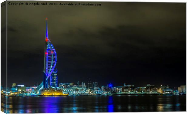 Emirates Spinnaker Tower. Canvas Print by Angela Aird