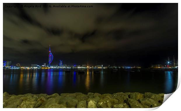 Portsmouth Harbour. Print by Angela Aird