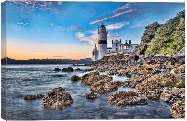 Cloch Lighthouse Canvas Print by Valerie Paterson