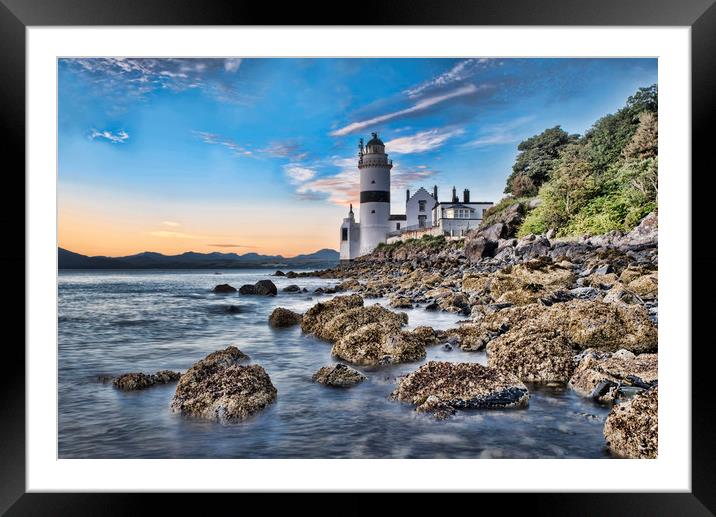Cloch Lighthouse Framed Mounted Print by Valerie Paterson