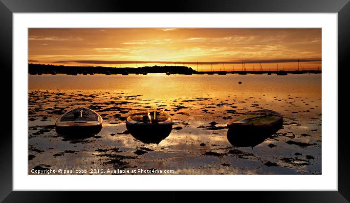 Three boards Framed Mounted Print by paul cobb