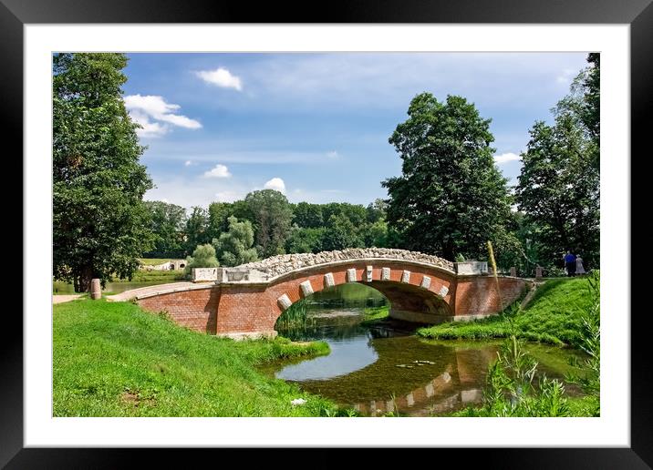 The bridge over the Creek. Framed Mounted Print by Valerii Soloviov