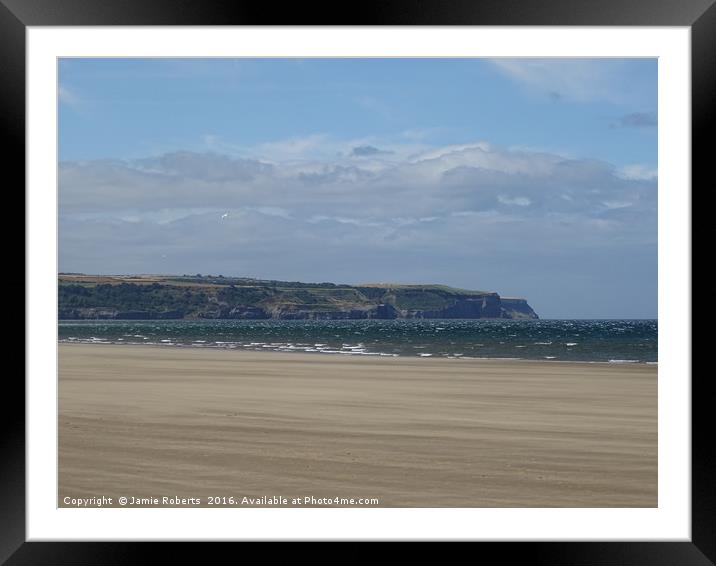 Whitby Beach Framed Mounted Print by Jamie Roberts