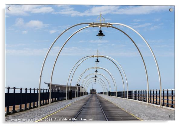 Southport pier Acrylic by Jason Wells