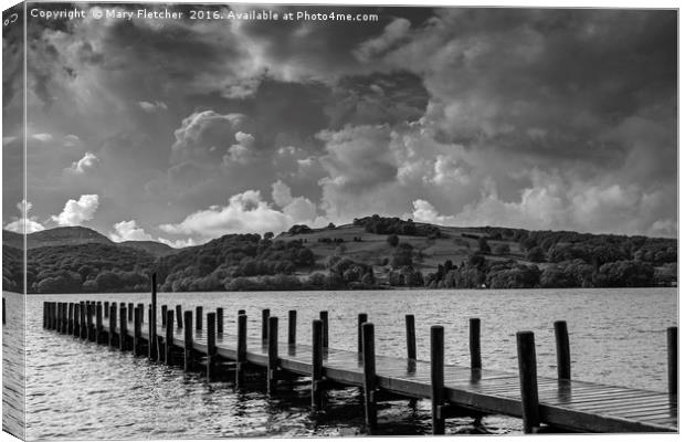 Coniston Water, Cumbria Canvas Print by Mary Fletcher