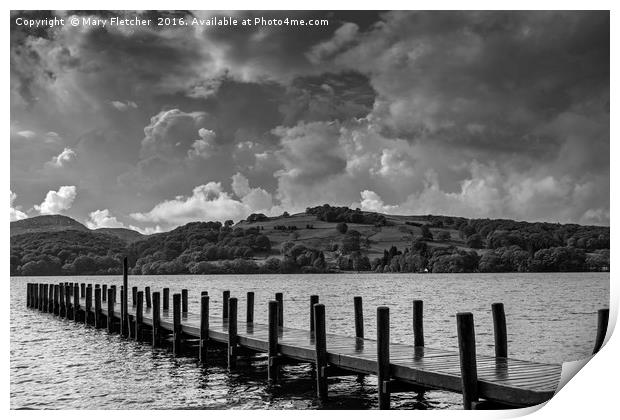 Coniston Water, Cumbria Print by Mary Fletcher