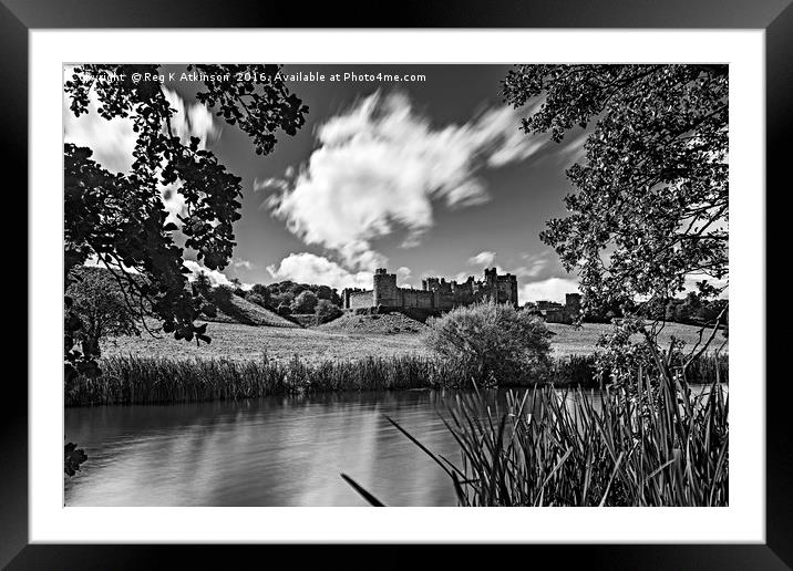 Alnwick Castle Framed Mounted Print by Reg K Atkinson