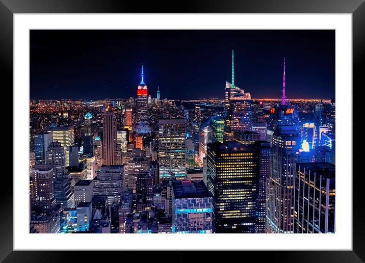 Empire State Building Remembers Framed Mounted Print by Parrish Colman