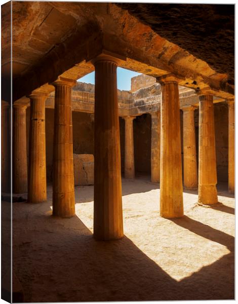 Tomb of the Kings, Paphos, Cyprus. Canvas Print by Tommy Dickson