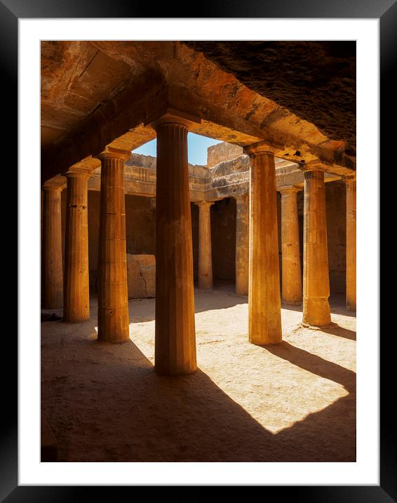 Tomb of the Kings, Paphos, Cyprus. Framed Mounted Print by Tommy Dickson