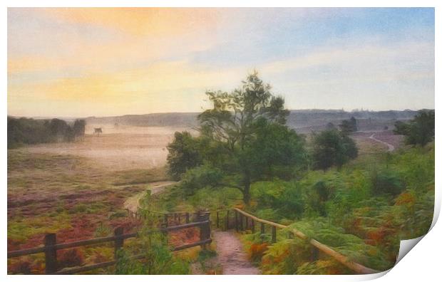Sunrise at Wolferton  Print by Gary Pearson