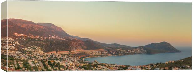 Sunset over Kalkan Canvas Print by James Harrison