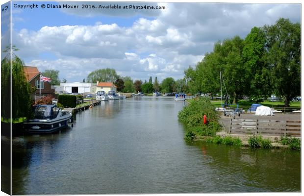 Beccles Suffolk   Canvas Print by Diana Mower