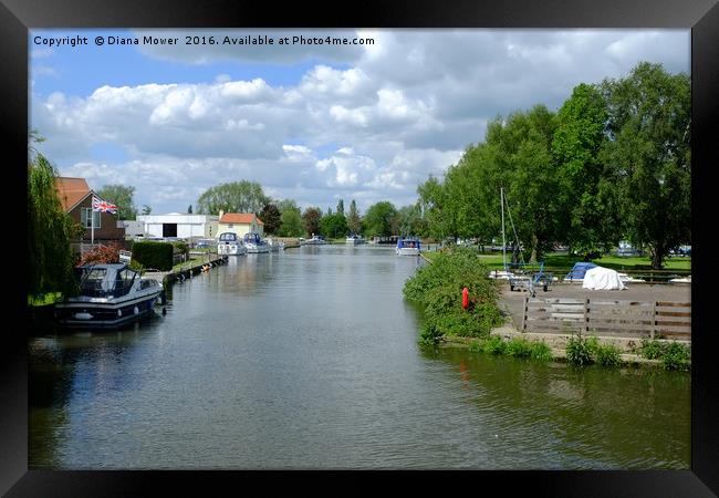 Beccles Suffolk   Framed Print by Diana Mower