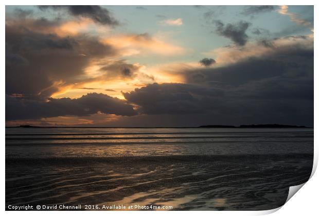 Stormy West Kirby Sunset  Print by David Chennell
